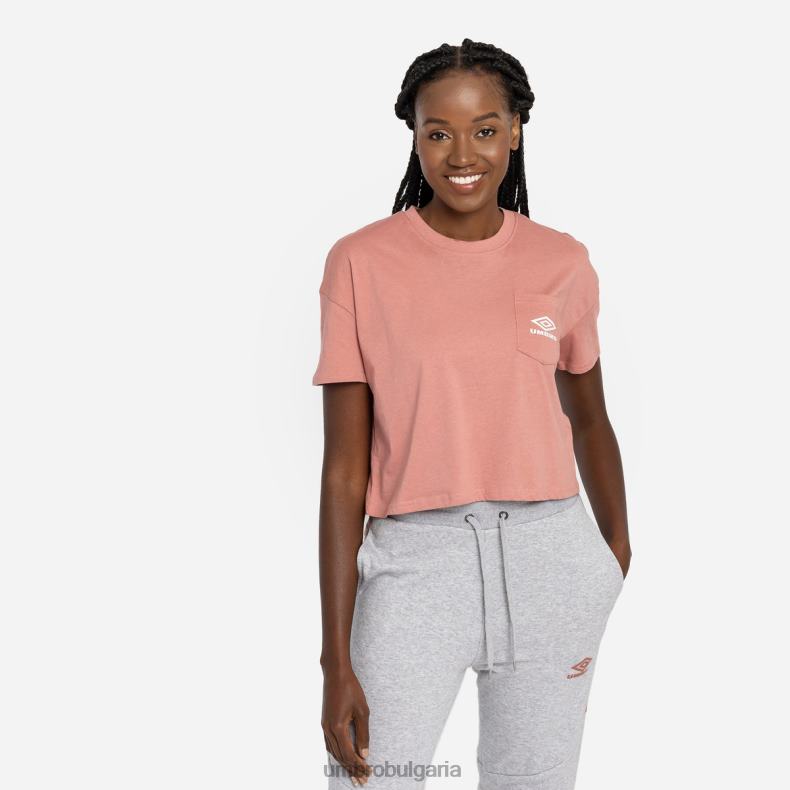 облекло Umbro диамантена тениска розетка/бял Жени BVP8P405