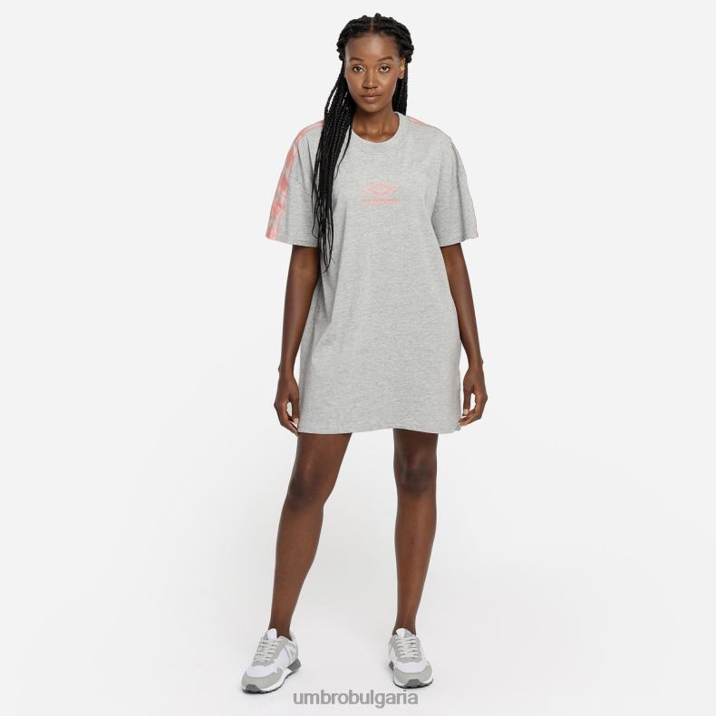 облекло Umbro Голяма рокля с диамантена лента сив мергел/розетка Жени BVP8P414