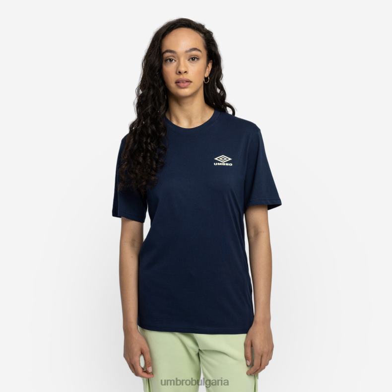 облекло Umbro диамантена тениска тип гадже индигово настроение/морска пяна Жени BVP8P421