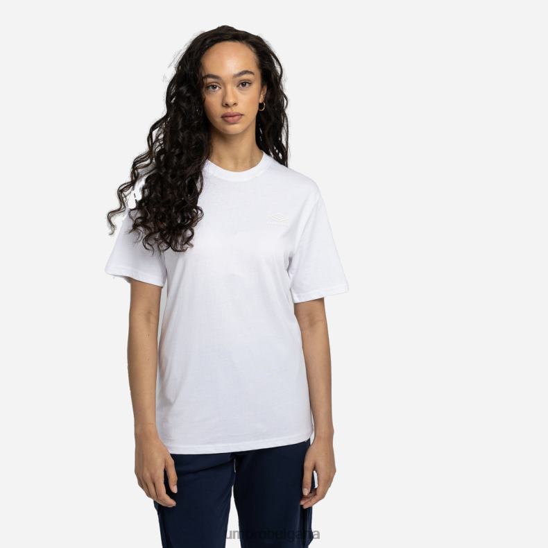 облекло Umbro диамантена тениска тип гадже бяло Жени BVP8P424