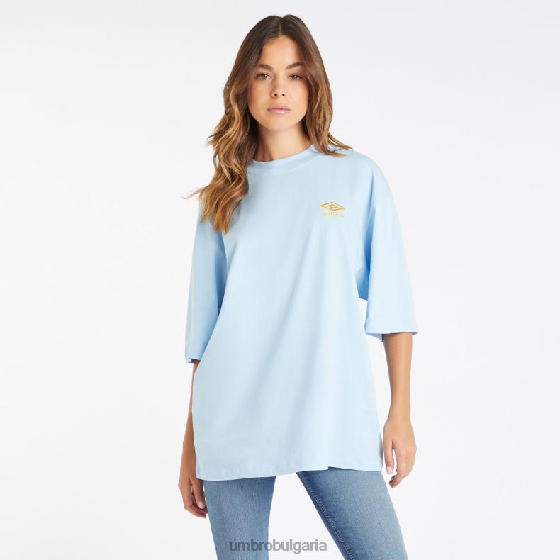 облекло Umbro core oversized tee ангелски водопад/пламтящо оранжево Жени BVP8P392