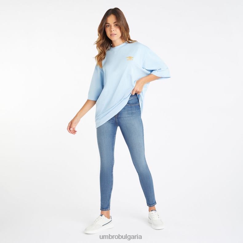 облекло Umbro core oversized tee ангелски водопад/пламтящо оранжево Жени BVP8P392