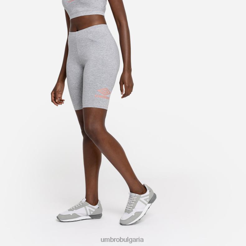 облекло Umbro диамантени шорти за колоездене сив мергел/розетка Жени BVP8P507