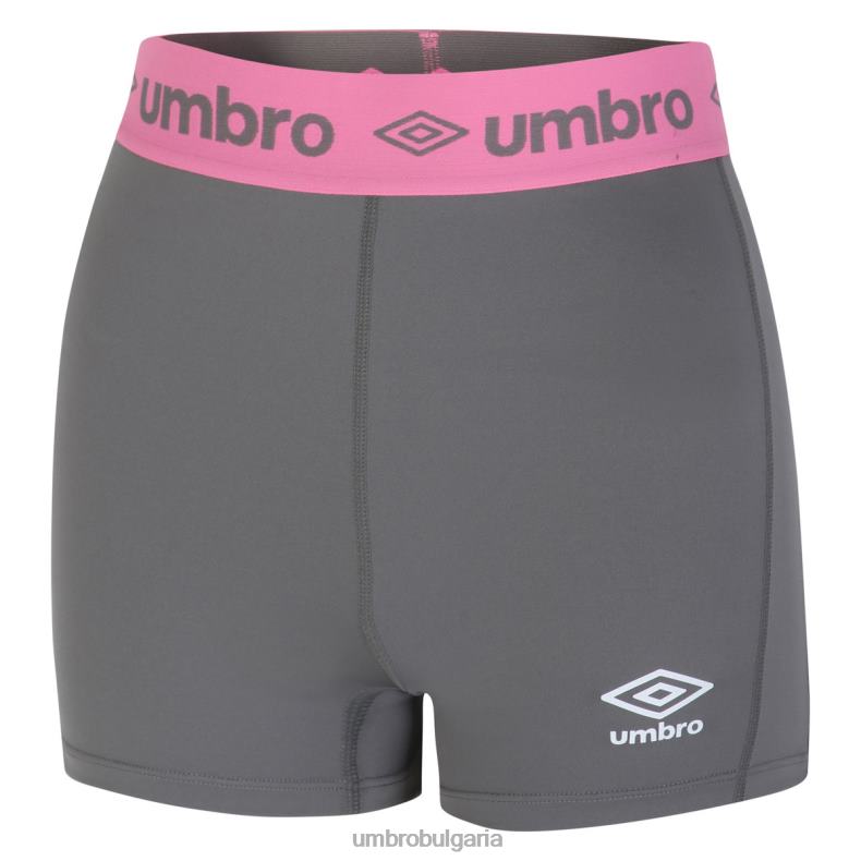 облекло Umbro шорти за цикъл на активно изпълнение сиво/розово Жени BVP8P512