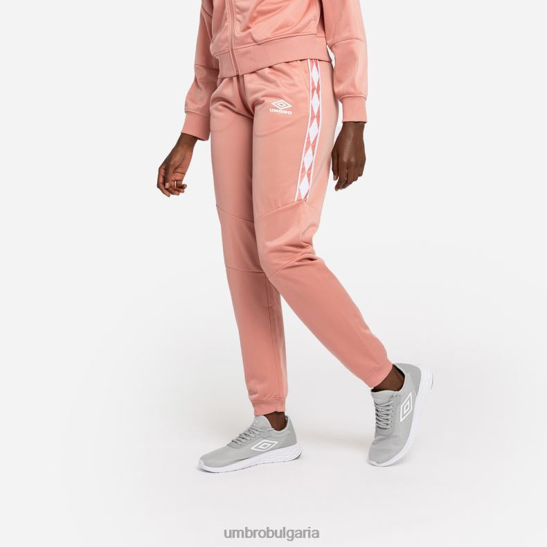 облекло Umbro трико панталон с диамантена лента розетка/бял Жени BVP8P484