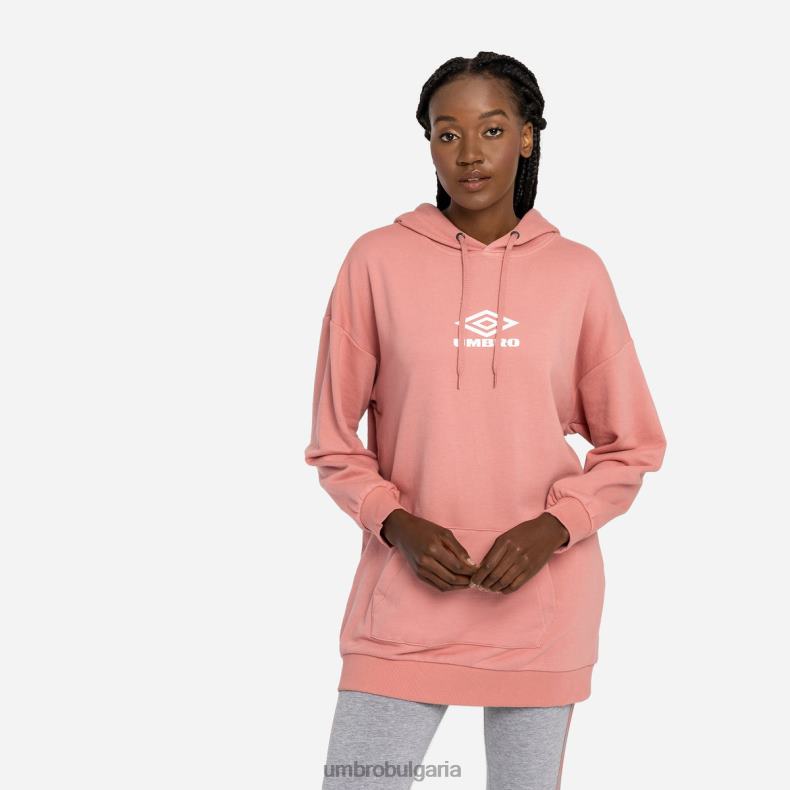 облекло Umbro диамантена огромна качулка розетка/бял Жени BVP8P442