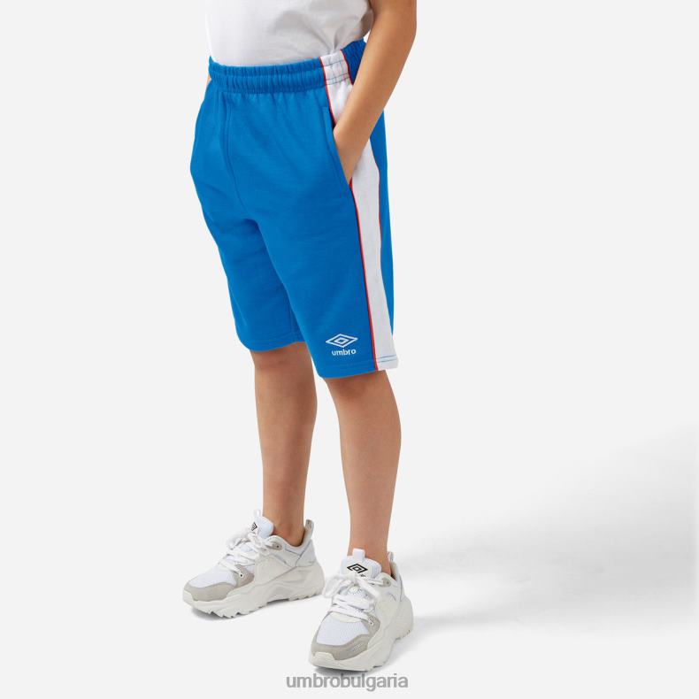 облекло Umbro контрастен джог къс син деца BVP8P672