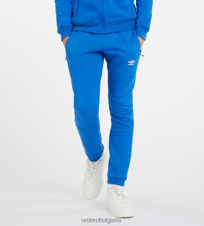 облекло Umbro клубни панталони за свободното време младши два кралски/бял деца BVP8P652