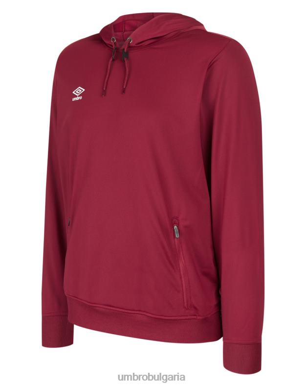 облекло Umbro Club Essential Poly hood junior ново бордо деца BVP8P632