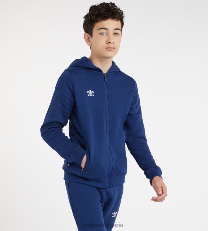 облекло Umbro club leisure zt hoodie junior tw тъмносиньо/бяло деца BVP8P616