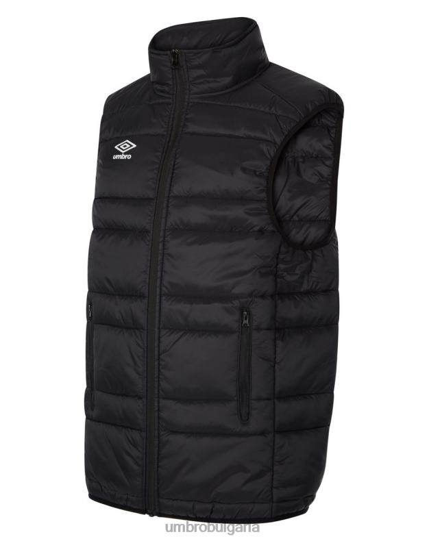 облекло Umbro Club Essential Gilet Junior Черно бяла деца BVP8P697