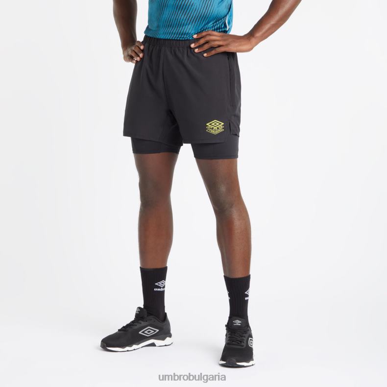 облекло Umbro професионално обучение elite hybrid short черен мъже BVP8P195