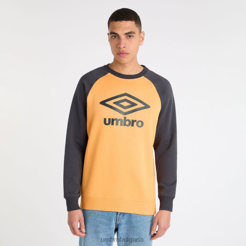 облекло Umbro core raglan пот пламтящо оранжево/колегиално синьо мъже BVP8P113