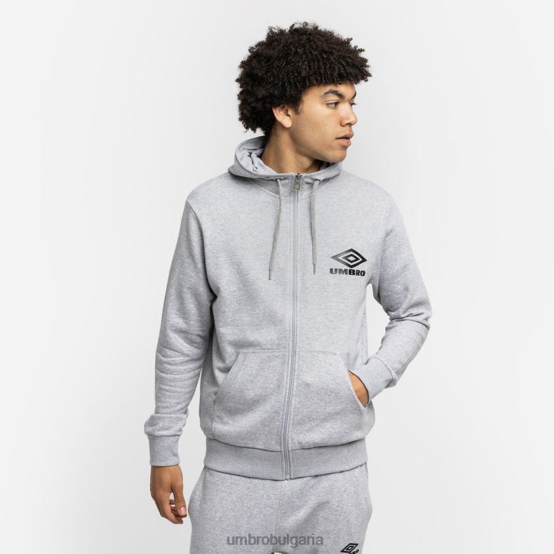 облекло Umbro диамантен zt качулка сив мергел/черен мъже BVP8P143