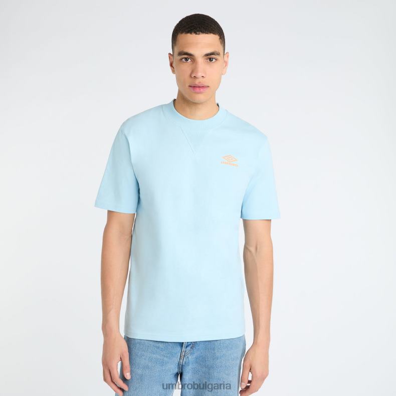 облекло Umbro спокойна тениска ангелски водопад/пламтящо оранжево мъже BVP8P44