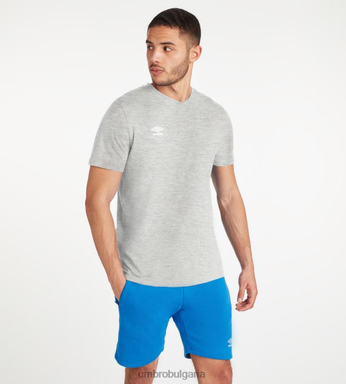 облекло Umbro клубна тениска за свободното време светлосив мергел мъже BVP8P50