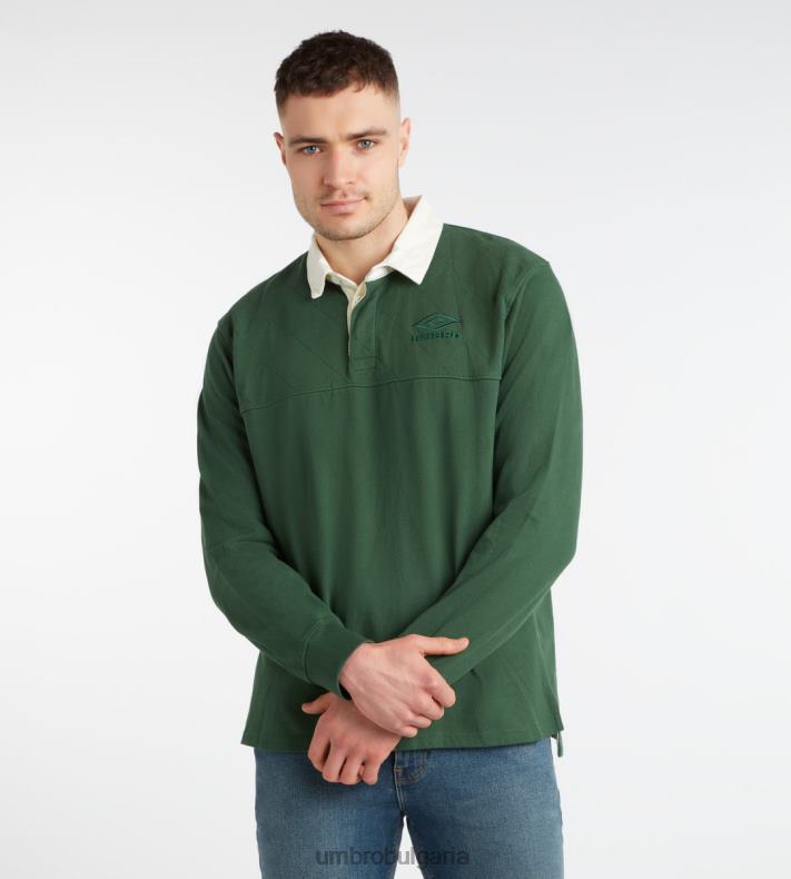 облекло Umbro фланелка на домашните нации зелени пасища/слонова кост мъже BVP8P56