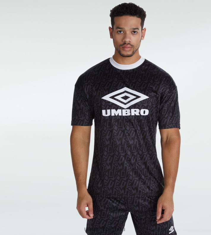 облекло Umbro тениска с графити карбон/бял мъже BVP8P83