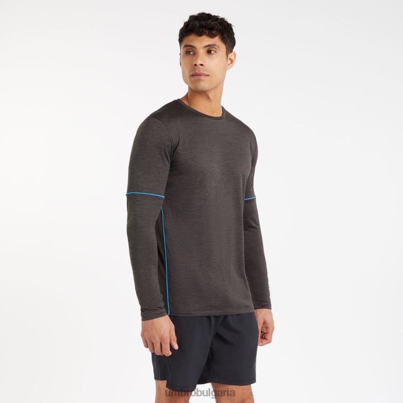 облекло Umbro про тренировъчна тениска marl poly черен мергел мъже BVP8P26