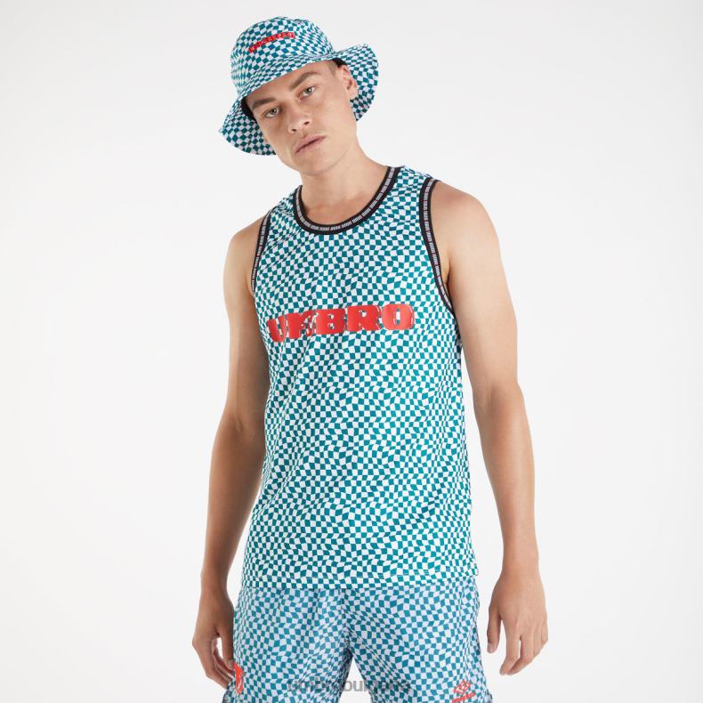 облекло Umbro mtv жилетка засенчен смърч/брилянтно бяло мъже BVP8P23