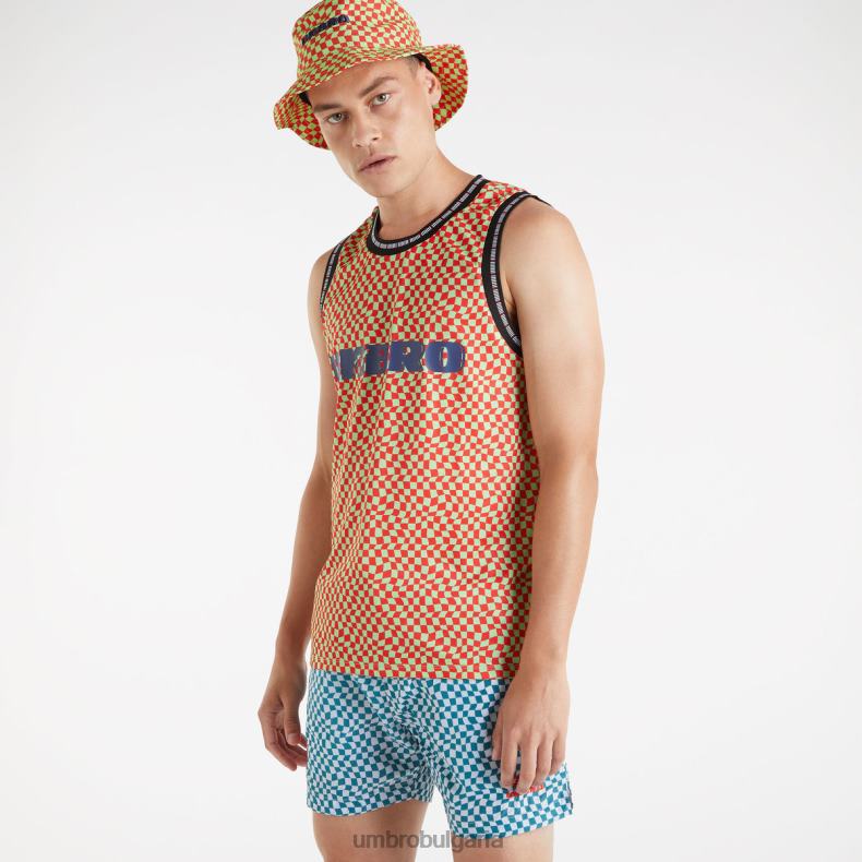 облекло Umbro mtv жилетка нефритен лайм/пламъчно алено мъже BVP8P24