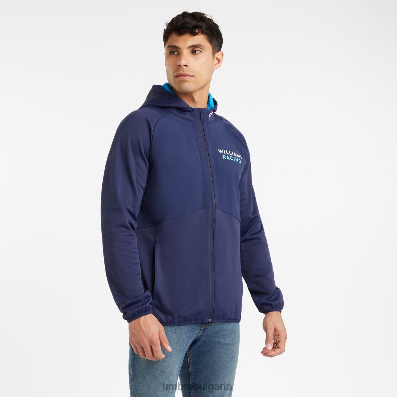 спорт Umbro яке с качулка на williams off track peacoat/diva blue унисекс BVP8P383
