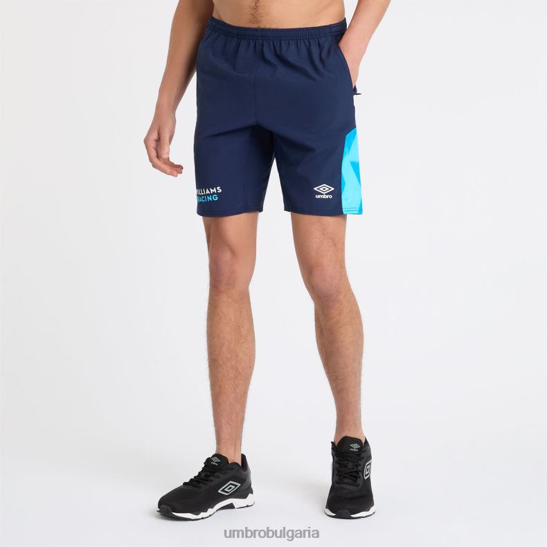 спорт Umbro williams racing '23 тъкани къси peacoat/diva blue унисекс BVP8P369